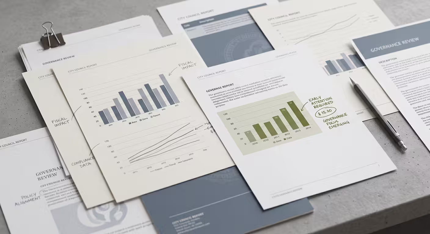 How public information can support earlier governance attention